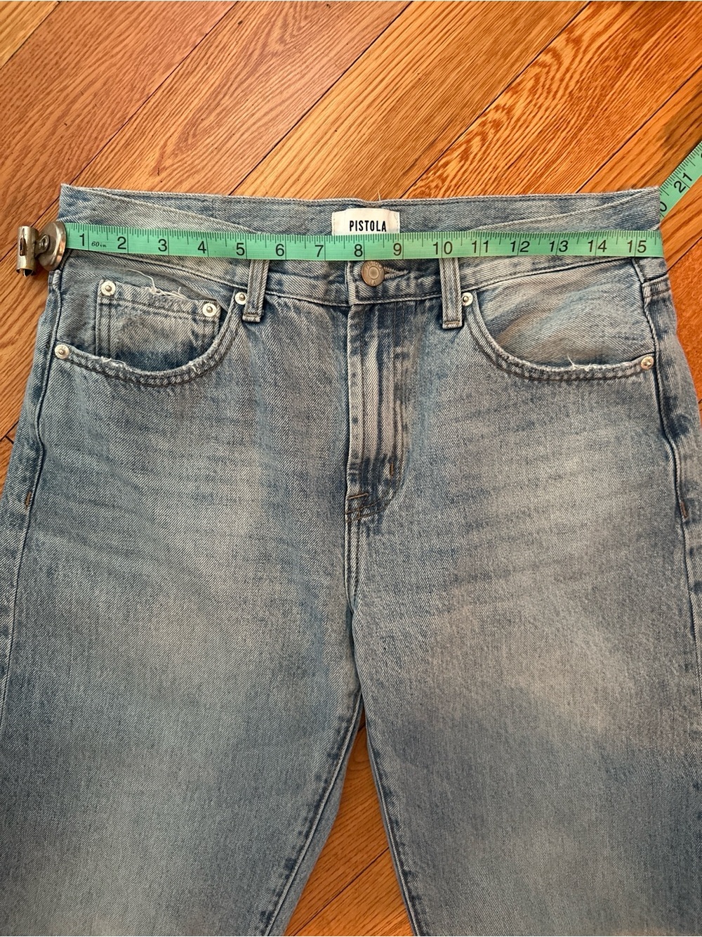 Pistola Lexi Mid-Rise Bowed Straight Jeans - Picture 3 of 7